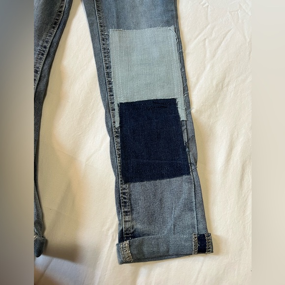 Vigoss Stretch Denim Patchwork Jeans NWT - Picture 7 of 8
